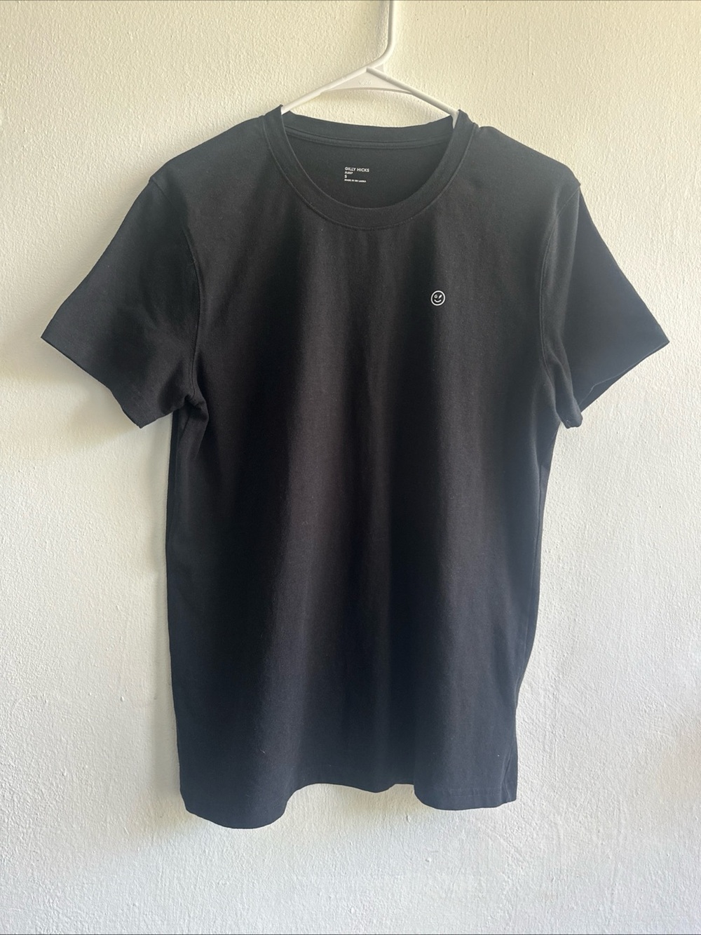 Gilly Hicks Black Short Sleeve Crewneck Tee with Small Emblem